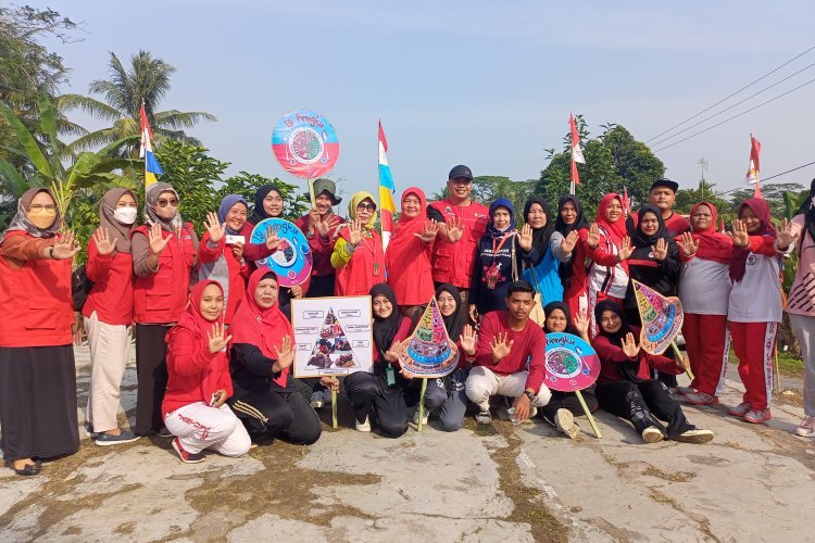 Kegiatan Penyuluhan UPT Puskesmas Gizi Seimbang Isi Piringku Desa Pematang Baru, dan Pemeriksaan Dini Faktor Resiko (DDFR PTM) di Desa Pematang Baru 