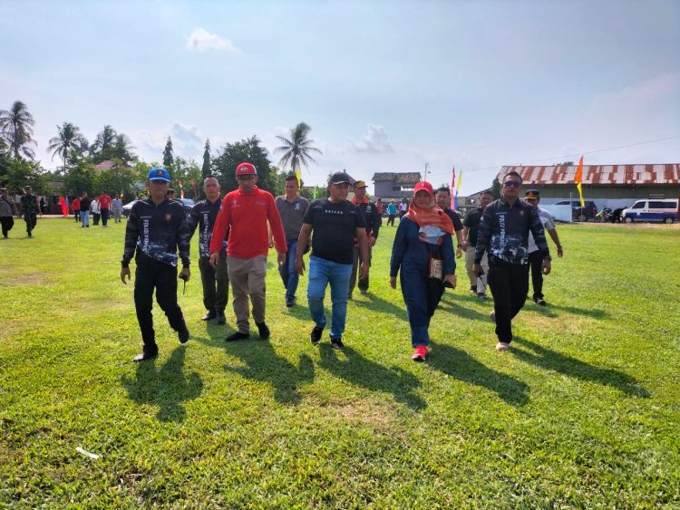 Bupati Lampung Selatan  Nanang Ermanto Hadiri Gladi Penilaian Lomba Desa Tingkat Provinsi Lampung.