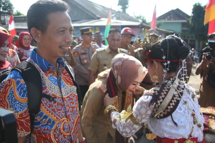 Bupati dan Ketua TP PKK Lampung Selatan Dampingi Team Penilai Penilaian lomba desa tingkat provinsi Lampung