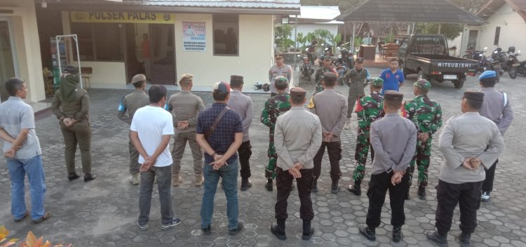 Pemerintah Kecamatan Palas bersama Polsek Palas, Koramil Serta Satpol PP BKO Kecamatan Palas lakukan Patroli keamanan Perayaan Idul Adha.