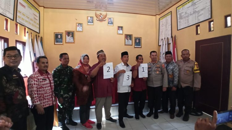 Tujuh Calon kepala Desa Ditetapkan maju diPemilihan Kepala Desa oleh Pemerintah Kecamatan Palas