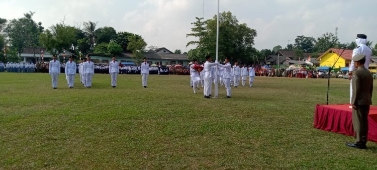Camat Palas Ns. Rosalina. M.Kep jadi Inspektur Hari Kemerdekaan Indonesia Ke 78 Tahun