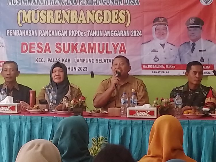 Pemerintah Desa Sukamulya Laksanakan Musyawarah Rencana Pembangunan Desa (Musrenbangdes) 2023 Rencana Kerja Pemerintah Desa (RKPDes) tahun 2024.